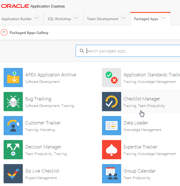Installing an Application into Your Database Schema Service