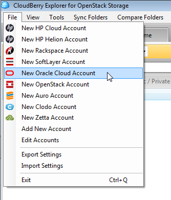 CloudBerry Explorer Application