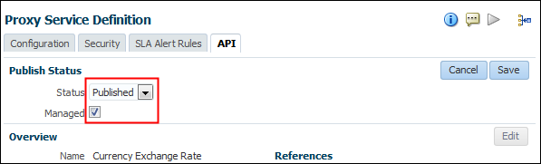 Publish Status section enabled for edition 