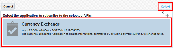 Currency Exchange select page