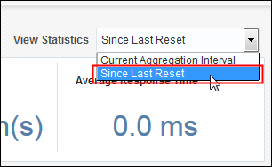 Application details page with view statistics menu