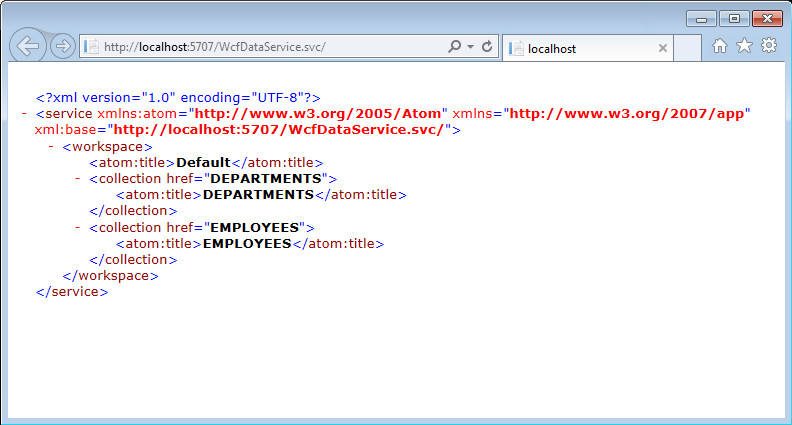 Creating a WCF Data Service with EDM data