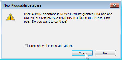 Creating a New Pluggable Database