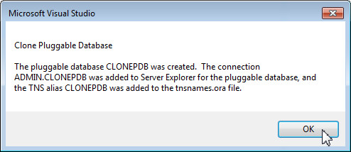 Cloning the Pluggable Database