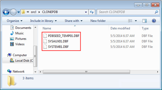 Cloning the Pluggable Database