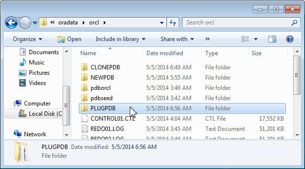 Unplugging the Cloned Database