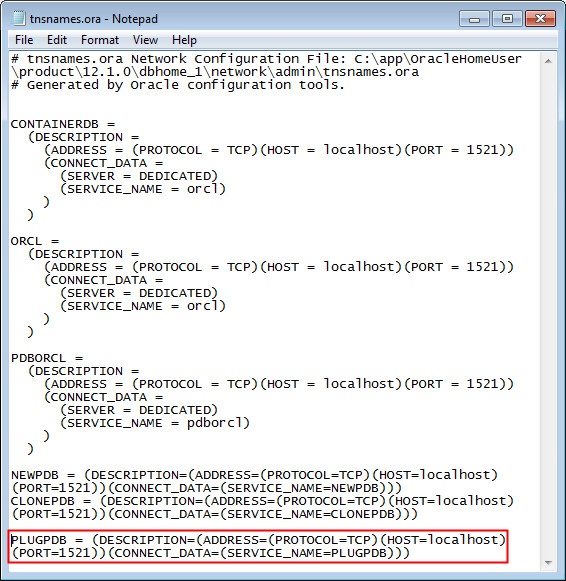 Plugging in the Pluggable Database