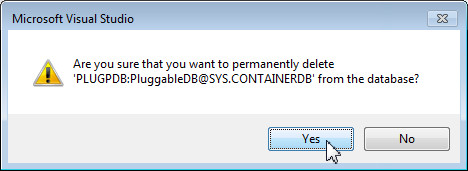 Deleting the Pluggable Database