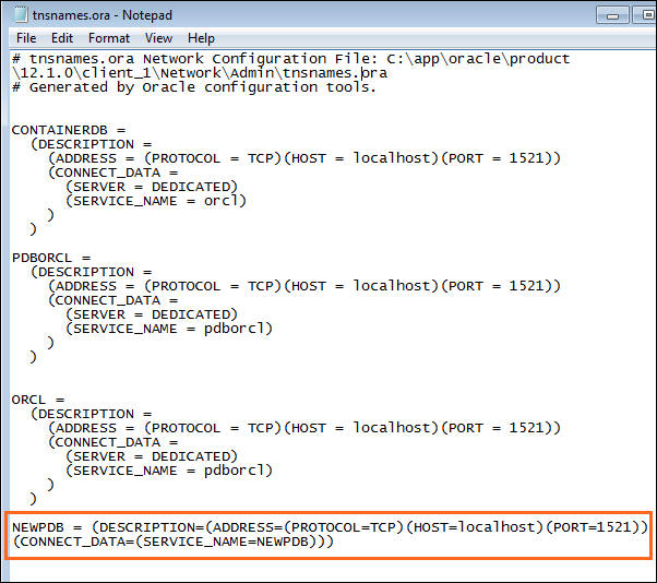Using Multitenant Container Databases in Visual Studio