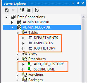 Using Multitenant Container Databases in Visual Studio
