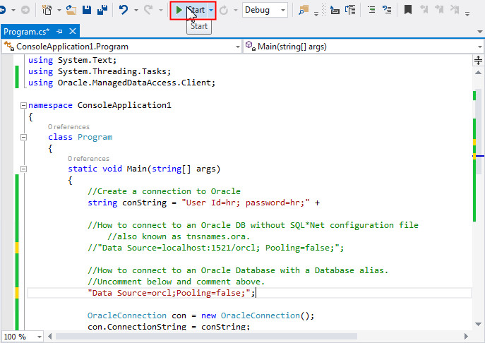Connect using the Local Naming Parameters file, tnsnames.ora: