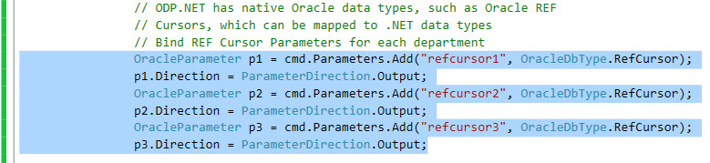 Using Batch SQL, REF Cursors and Multiple Active Result Sets(MARS)