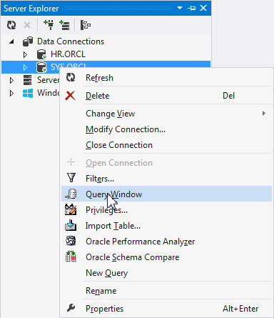 Creating Database Connections