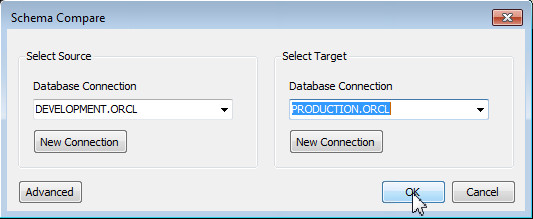 Viewing Schema Differences and Generating Diff Scripts