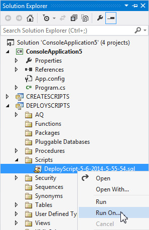 Synchronizing the Schemas
