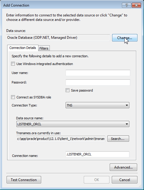 Creating a Data Source