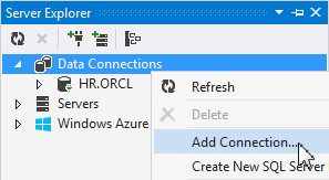Creating an Oracle Connection