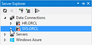 Creating an Oracle Connection