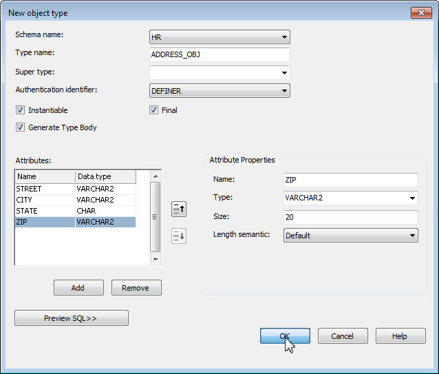 Creating User-Defined Types