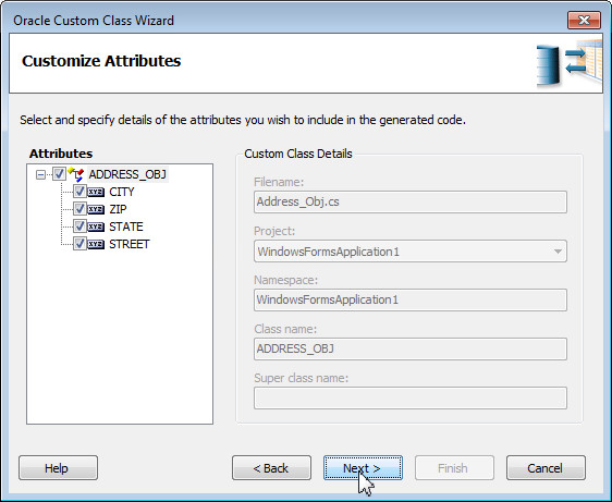 Generating Custom Classes for User-Defined Types