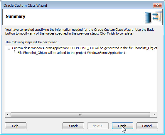 Generating Custom Classes for User-Defined Types