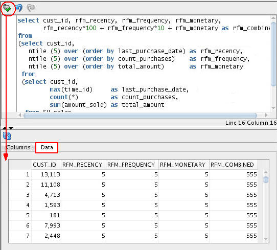 Using the SQL Query Node With Oracle Data Miner 4.1