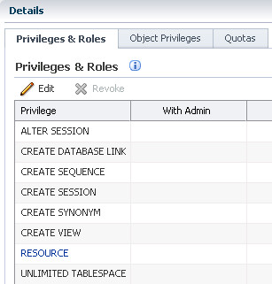 User Details page