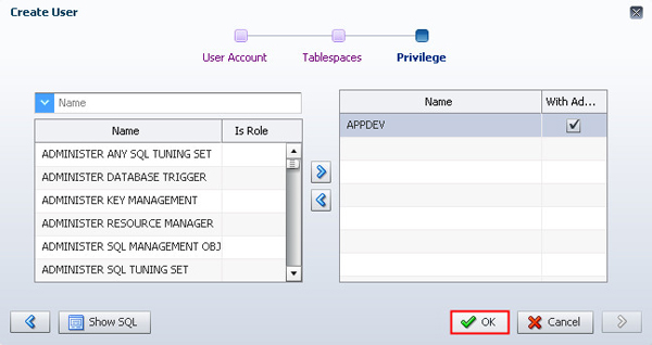 Create User page - Step 3