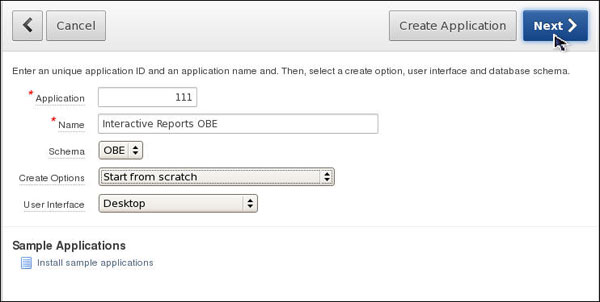 Building and Customizing an Interactive Report in Oracle Application ...