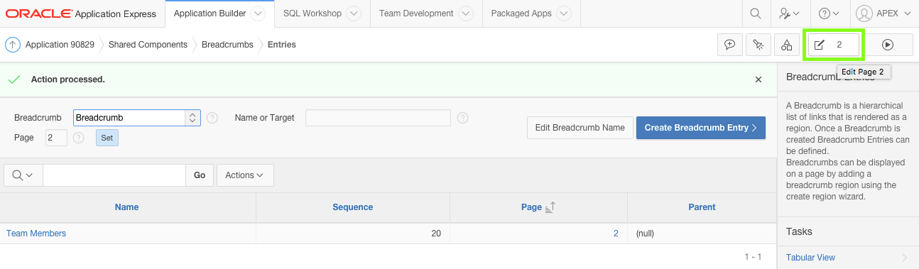 Return to Page Designer