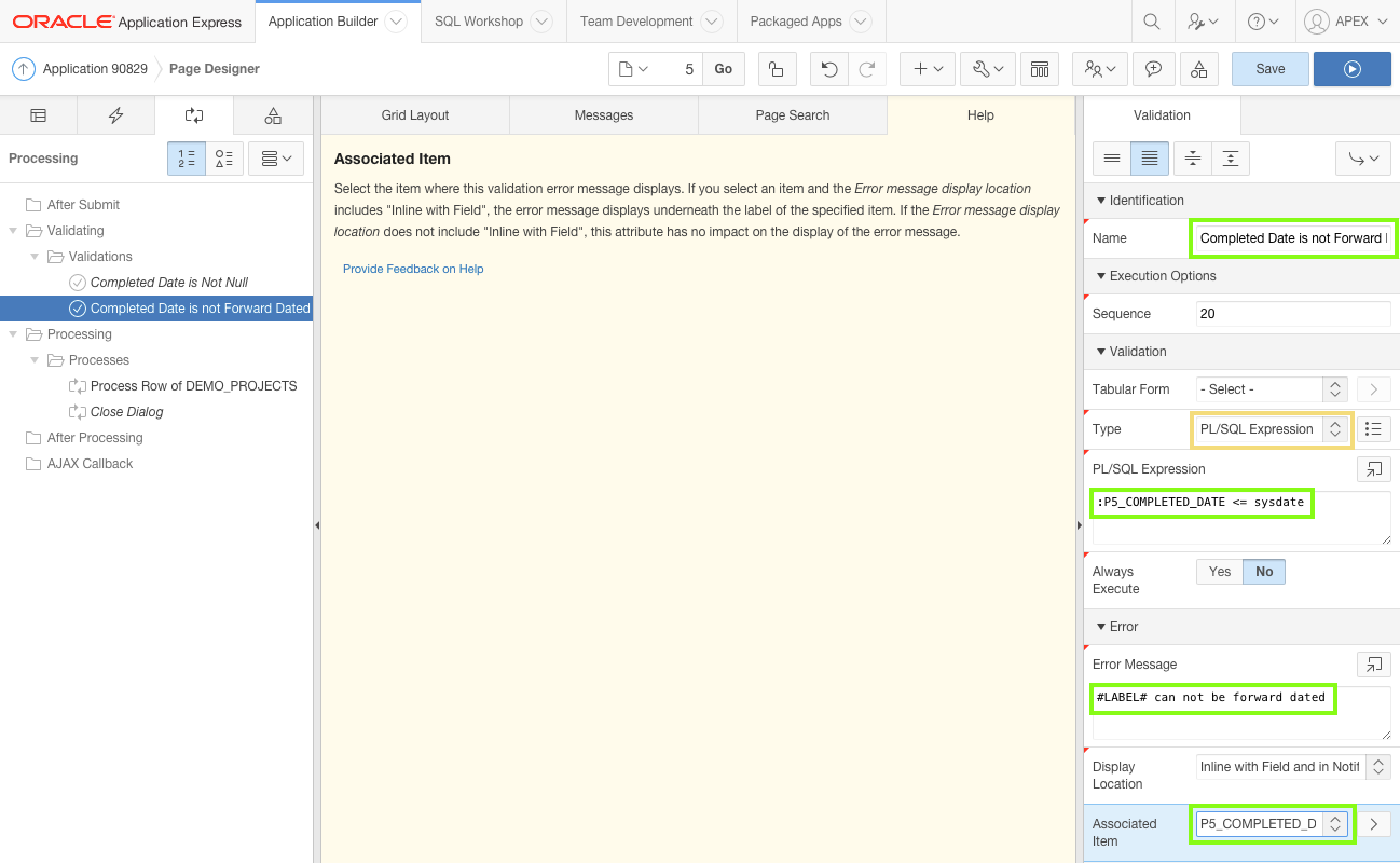 Set Validation Attributes