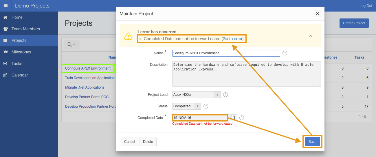 Runtime - Maintain Project