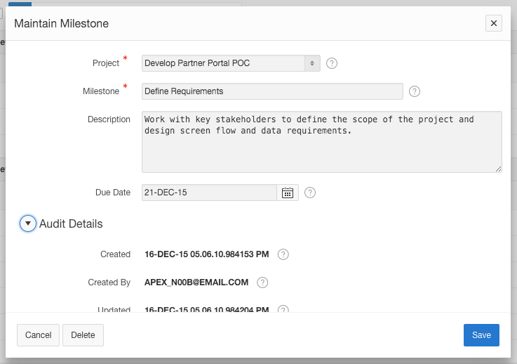 Runtime - Maintain Milestone