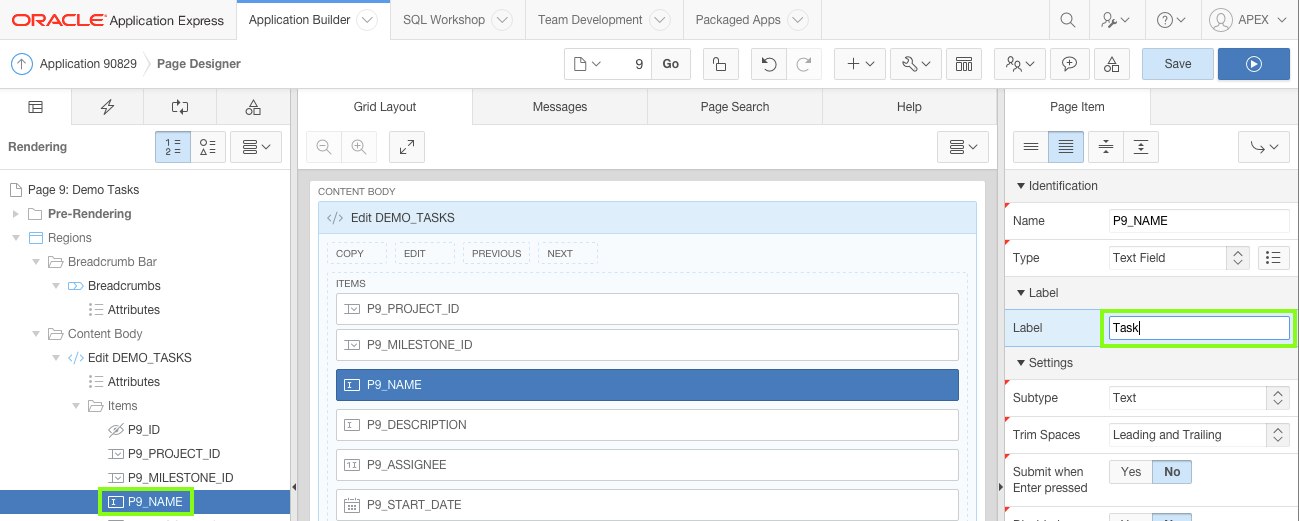 Set Column Attributes
