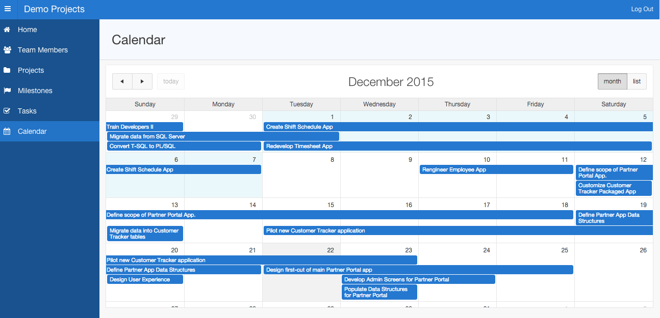 Runtime - Calendar