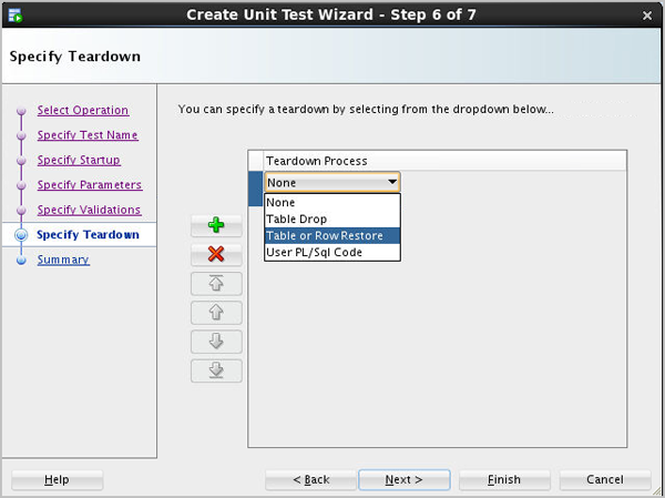 Specify tear down process