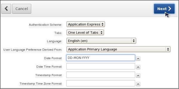 Building an Application using Oracle Application Express: Part 1
