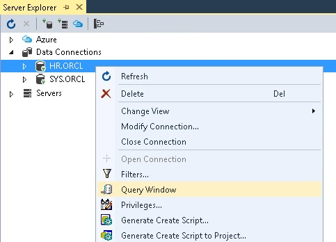 Debugging Oracle PL/SQL from Visual Studio.