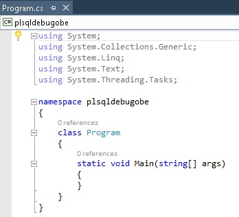 Debugging Oracle PL/SQL from Visual Studio.