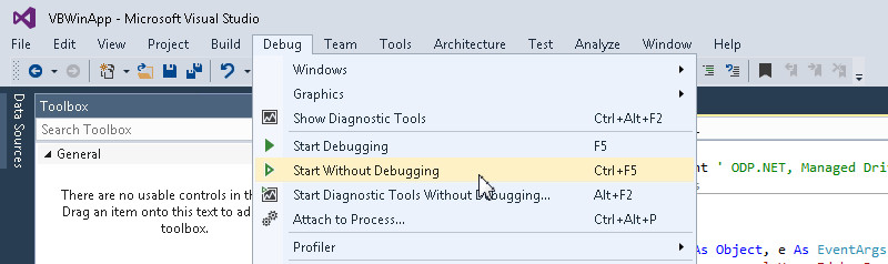 Getting Started with ODP VB Version