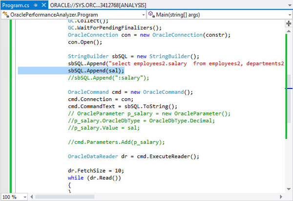 Using Performance Analyzer to Analyze Application Performance