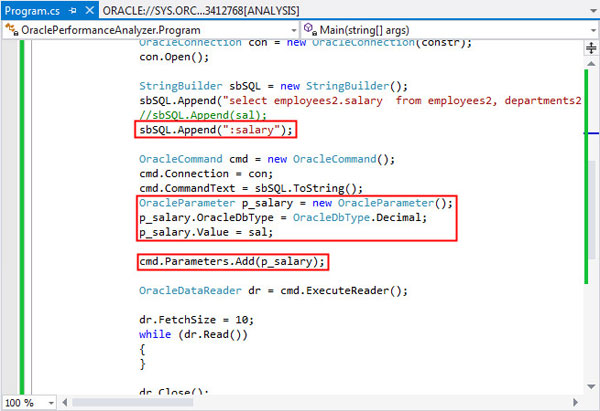 Using Performance Analyzer to Analyze Application Performance