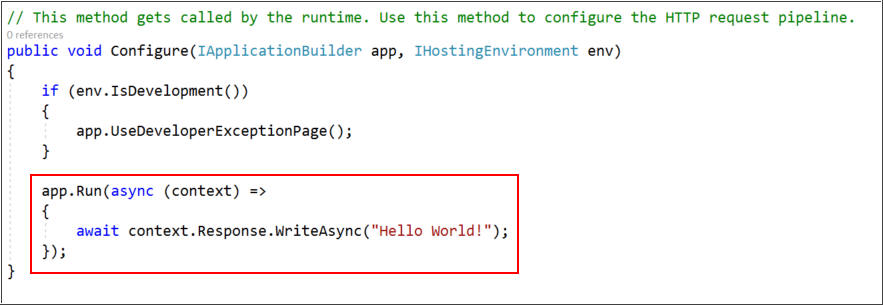 app.Run code in programstartup. cs file