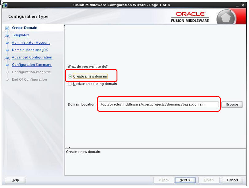Configuration Type Dialog