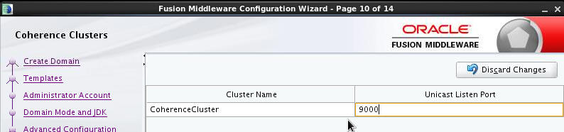 Coherence Cluster Name and POrt