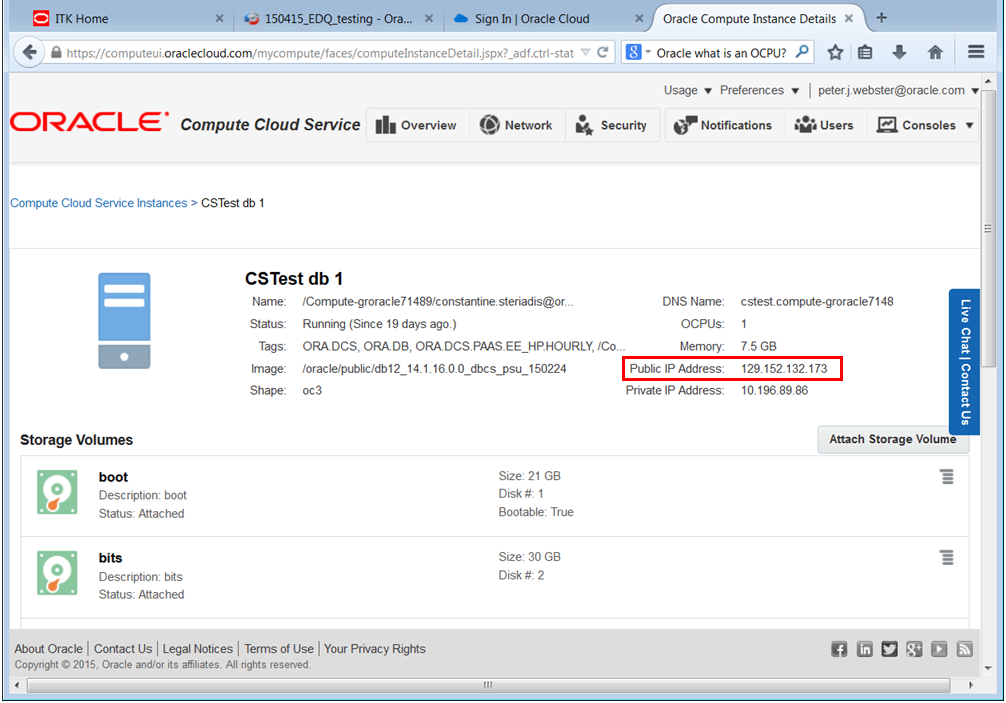 Public IP Address VM2