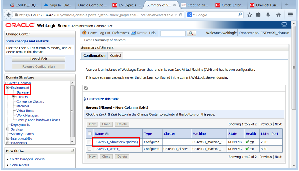 WLS Admin Server