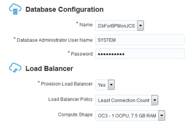 Instance Details Backup/Recovery Config