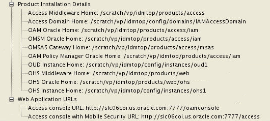 Product Installation Details