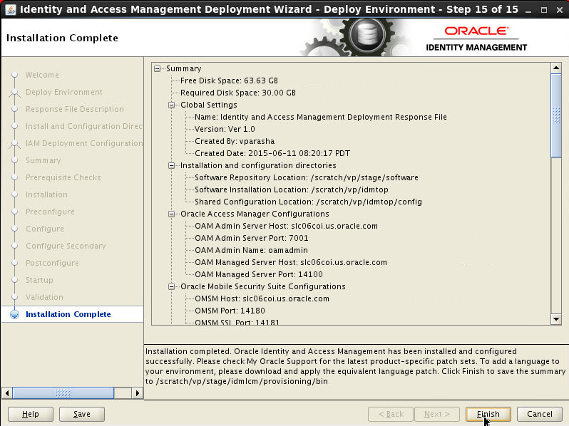 Installation Complete
